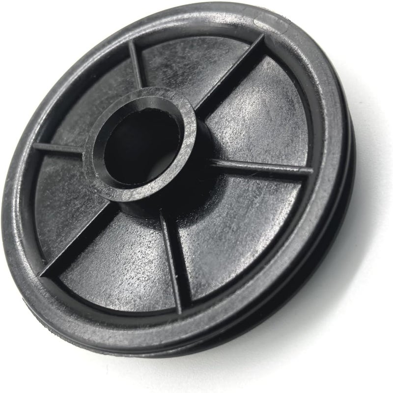 auaurly 1 PC Black Plastic Chain Cable Idler Pulley 144C56 Belt Drive Garage Door Idler Pulley 2" O.D. Fits Garage Door Opener Square Rail Replaces 144C56-A, K144C0056 - Image 5